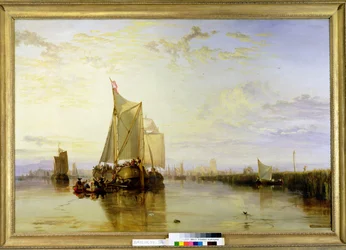Dort or Dordrecht: The Dort Packet-Boat from Rotterdam Becalmed